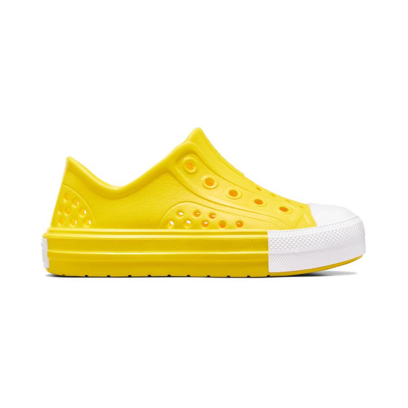 Converse Chuck Taylor All Star Play Lite CX Low PS Dandy Lion Yellow Kids Sneakers White A06667C
