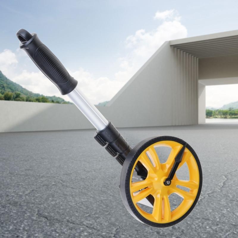 Digital Display Mechanical Meter 0-9999.9m Long Distance Measuring Wheel for Construction Worker Measuring Distance Tool