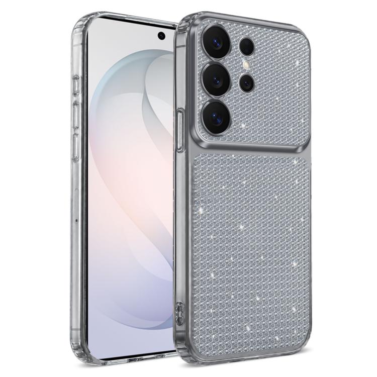 Sparkling Diamond Glitter Airbag Phone Case For Galaxy S23 FE 5G, Rhinestone Shockproof Protective Cover