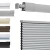 No Tools No Drill Top Down Bottom Up Honeycomb Blinds for Windows, 1" Cell Fabric Cordless Thermal Insulated Noise Reduction