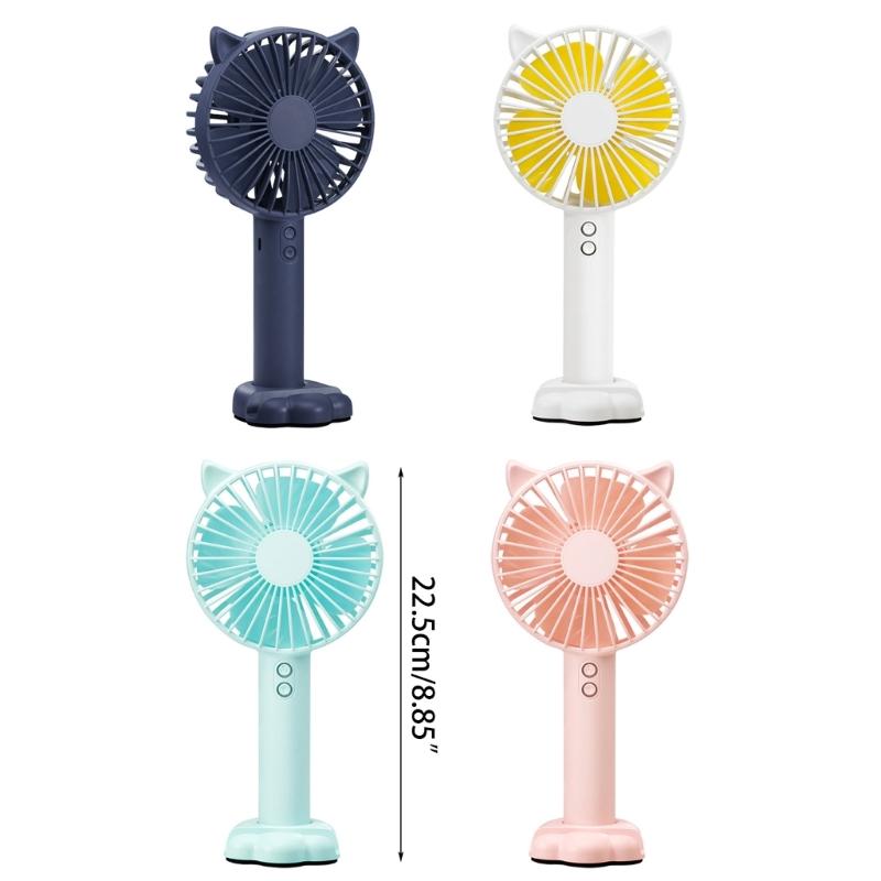 Cute Mini Fan Small Travel Fan Rechargable Cooling Device Lightweight Electric Fan Suitable for Indoor and Outdoor Use