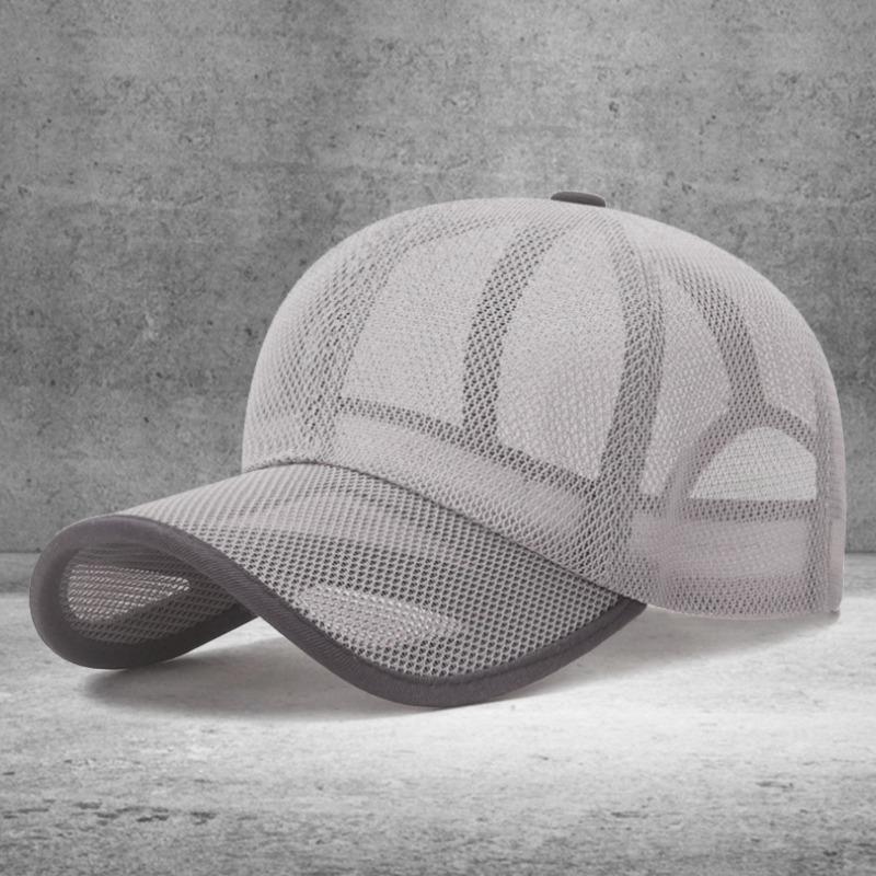 Summer Hollow Breathable Mesh Hat Sun Hat Men's and Women's Outdoor Travel Sunshade Sunscreen Cap
