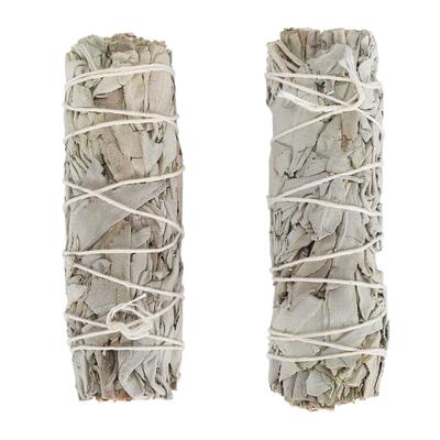 2 Bundles White Sage Smudge Sticks Purifies Mind Positive Energy Anxiety Relief Burning Sage Sticks Bundle for Cleansing