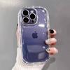 Luxury Transparent Soap Soft  Phone Case For iPhone 17 Air 16 15 14 13 12 11 Pro Max Plus 17 Pro Camera ProtectionAirbag Cover