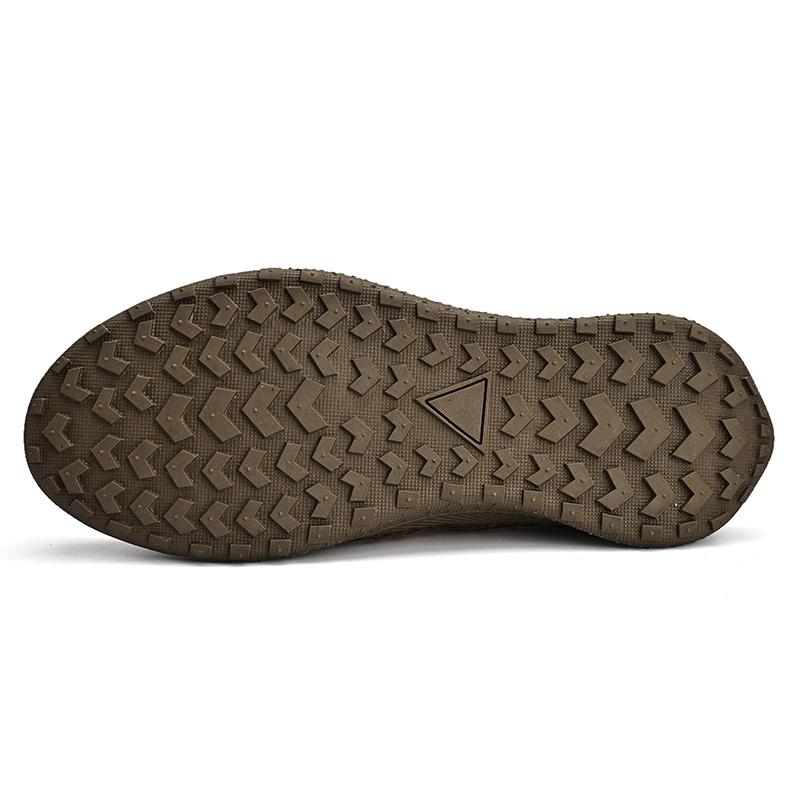 Herren-Sandalen aus echtem Leder, handgenäht, atmungsaktiv, lässig, weich