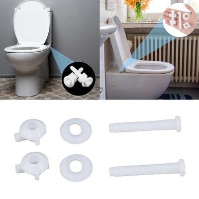 Sostituzione Conveniente del Bullone del WC Viti Affidabili per Cerniere del WC Kit Essenziali di Ferramenta per WC a Lunga Durata Plastica