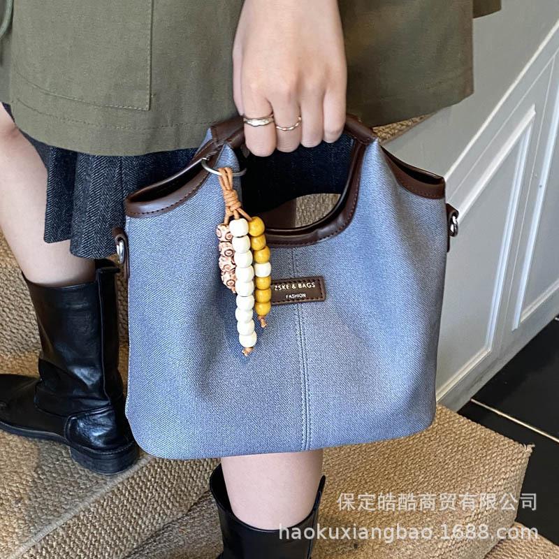 Premium Handbag Women's 2025 New Trendy Fashion Commuter Shoulder Bag Casual Versatile Messenger Bucket Bag