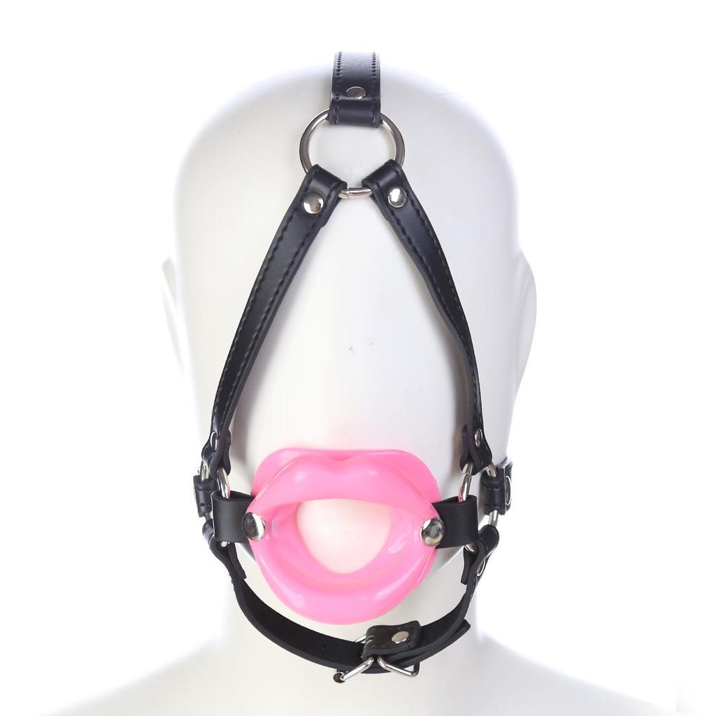 Silicone Mouth Gag: Female Mouth-Shaped Adult Training Toy