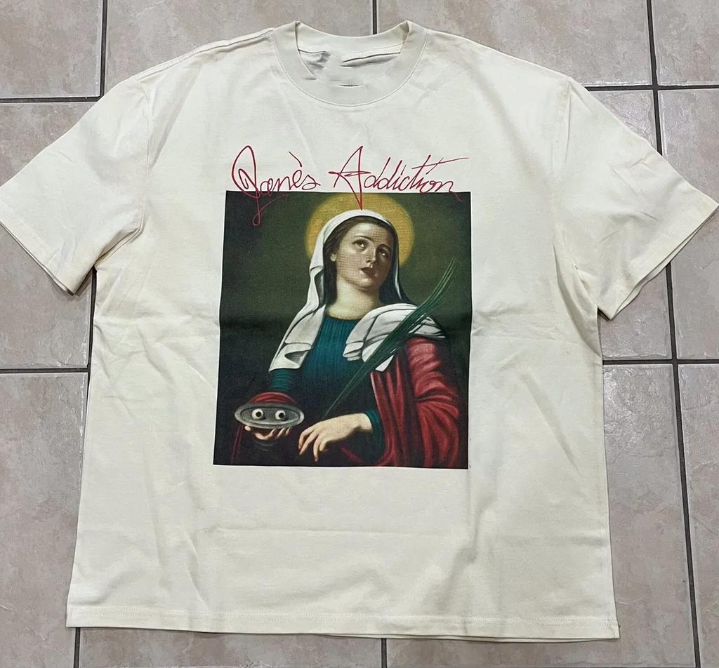Vtg Jane's Addiction Band Heavy Cotton White All Size Unisex T Shirt