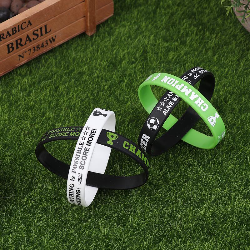 32 szt. Silikonowe opaski piłkarskie Akcesoria imprezowe Motywacyjne gumowe opaski na rękę Piłka nożna Na imprezę tematyczną Piłka nożna Urodziny