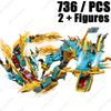 New Ninja Legendary Lloyd Golden Ultra Dragon Building Blocks Classic Anime Figure Kai Jay Zane Model Bricks Toys Set Kids Gifts