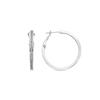 Luxenter Earrings with Cubic Zirconia Bright Silver Finish - Budix
