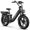 Electric Bicycle Onesport 20" 500W Motor Full Suspension 48V 36AH Adult Ebike Top Speed25Km/h 7 Speed Load 120Kg OT08 Pro
