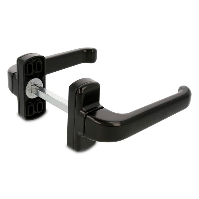 Béquille double - AMIG - EPSILON - Aluminium - Noir - 132 x 70 mm