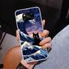 Anime Cat Sea Wave Aesthetic Phnoe Case for Xiaomi Poco X5 X6 X7 Pro X4 Gt F7 Ultra M8 M7 Redmi 15C 15 13C 13 12C 12 Unique Cove