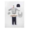 (boxed) Duck Embroidered 100% Cotton Newborn Clothes Set Of 5 Hospital Discharge Bodysuits