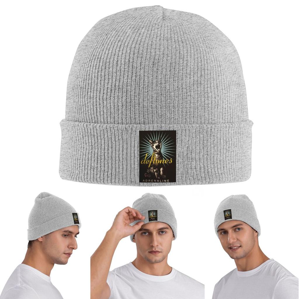 PP Skull Deftone White Ohms Around Warm Knitted Cap Winter Knit Bonnet Hat Skullies Beanies Hip Hop Caps for Unisex