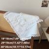 Korean Style Soft Flounced Lace Ruffle Placemats Dust-proof Multi-purpose Lace Napkins Coasters Dining