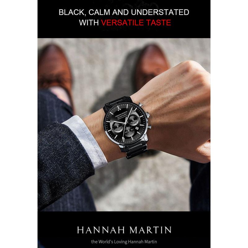 2025 Six-Hand Multi-Function Business Men's Waterproof Calendar Watch Elegant Men's Wristwatch