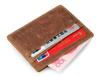 Jiameda Retro Leather RFID Card Holder & Coin Purse with Multi-Card Slots