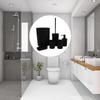 Impermeable 6pc Bathroom Storage Set Includes Toothbrush Rack Waste Basket For Family Bathroom Decoration