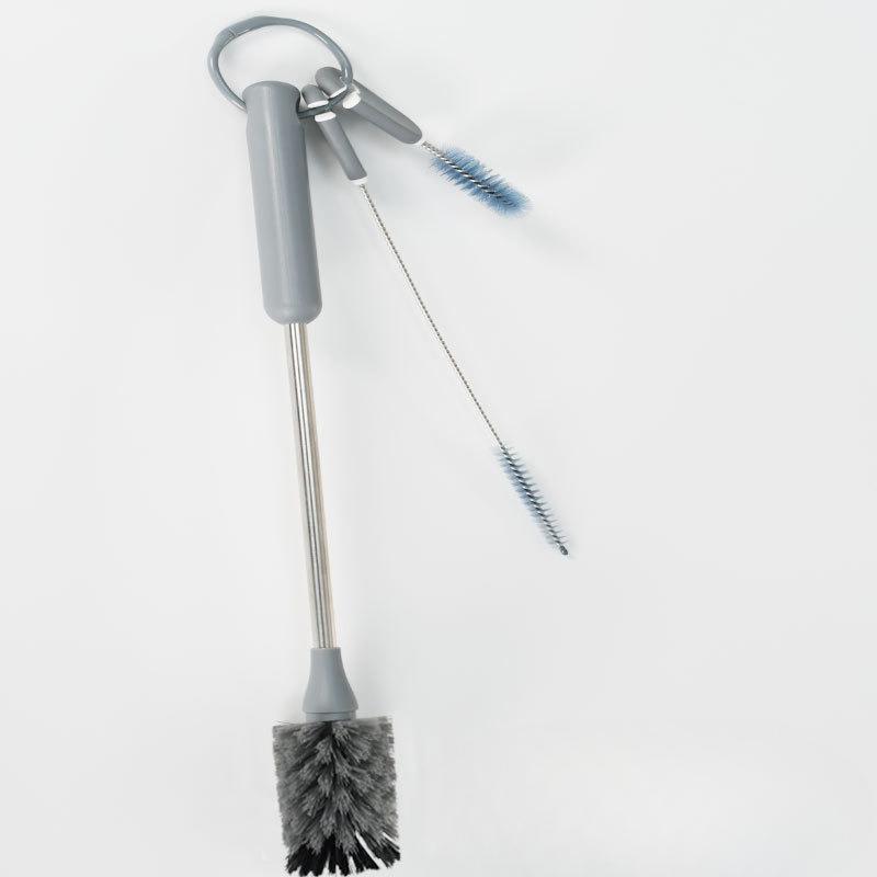 Household Stainless Steel Handle Bottle Brush, Cleaning Straw Brush Cup Brush Tool Set