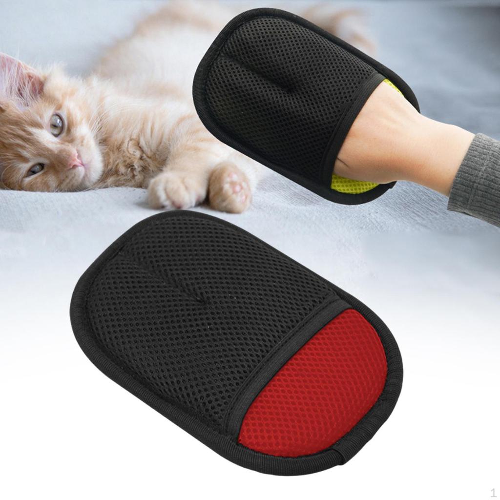 Cat Hair Removal Glove Cleaning Cloth Reusable Supplies Pet Dog Grooming Gloves for Long Short