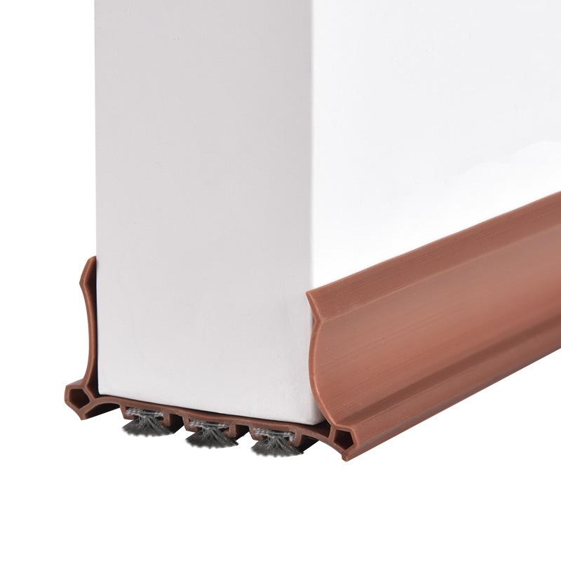 New Mute Door Bottom Sealing Strip Door Insulation Antimosquito Sealing Without Glue Wool Strip Bedroom Sound Insulation Strip