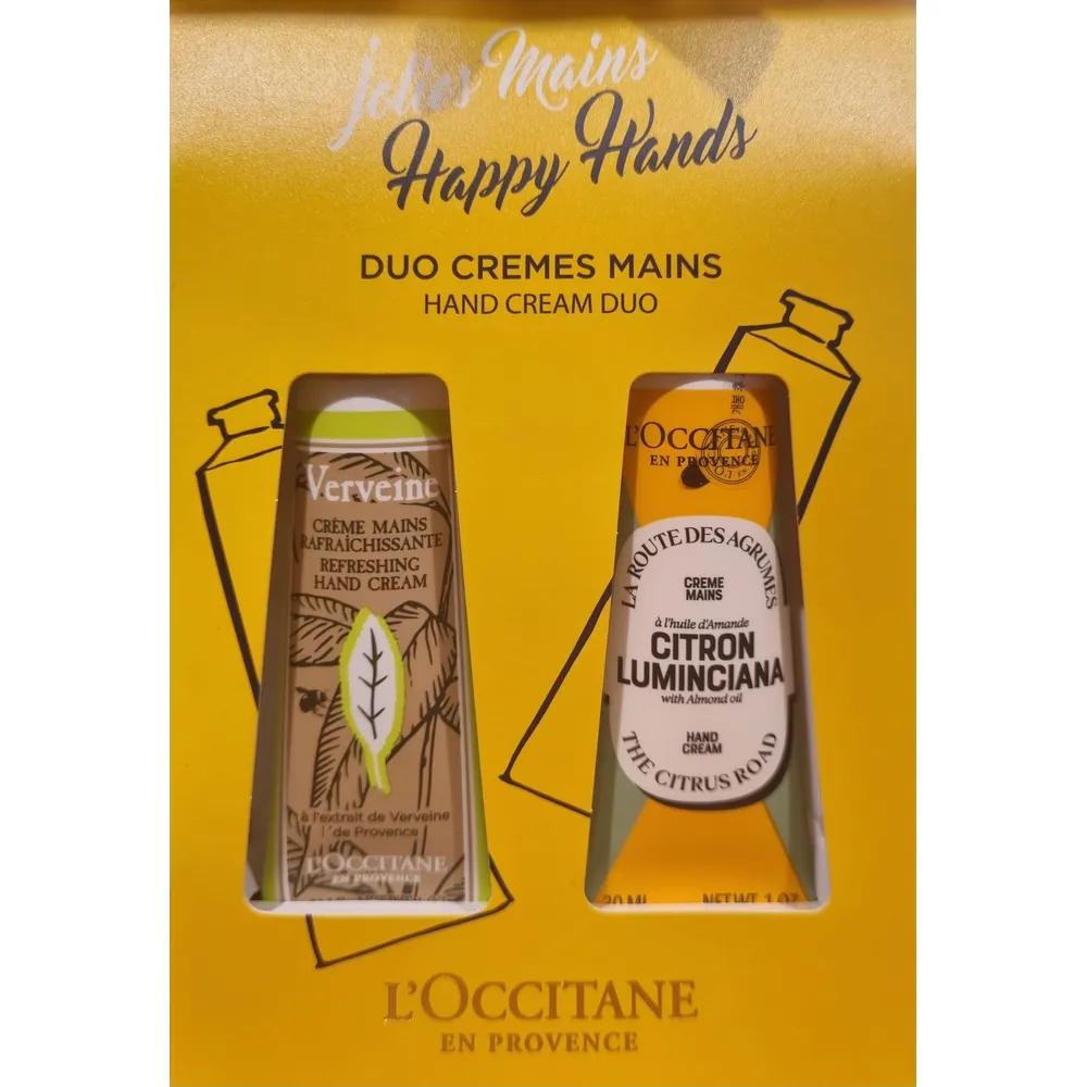 L OCCITANE Hand Cream Duo (Verbena Refreshing Light 30ml & Citron Luminciana Hand Cream 30ml)