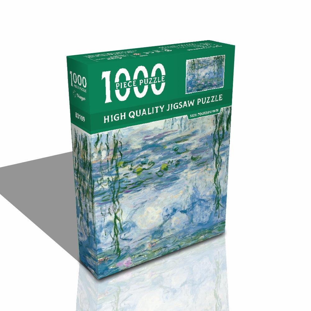 1,000-Piece High-Difficulty Jigsaw Puzzle for Adults - Stress Relief and Boredom Buster Featuring Famous Van Gogh Oil Paintings.