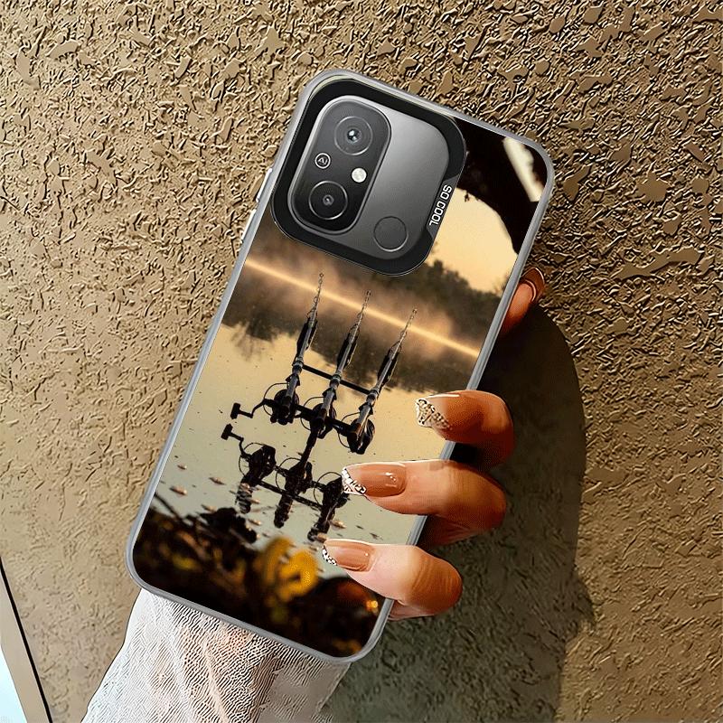 

Carp Fish Fishing Rod Shockproof Phone Case for Xiaomi Poco X7 X6 X5 X3 Pro F7 Ultra M8 Redmi 15C 15 14C 13C 12C 10C 13 12 10 Xiaomi Poco X3