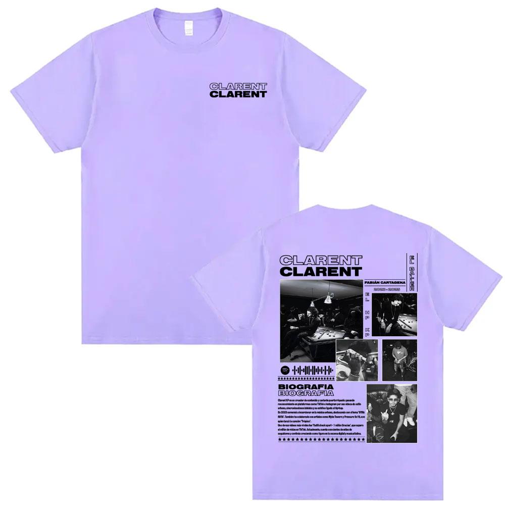 Rapper Clarent Kp Album 2025 Tour Cover T Shirts Men Women Harajuku Hip Hop Streetwear Tee Shirt Casual Cotton Oversized Tshirt