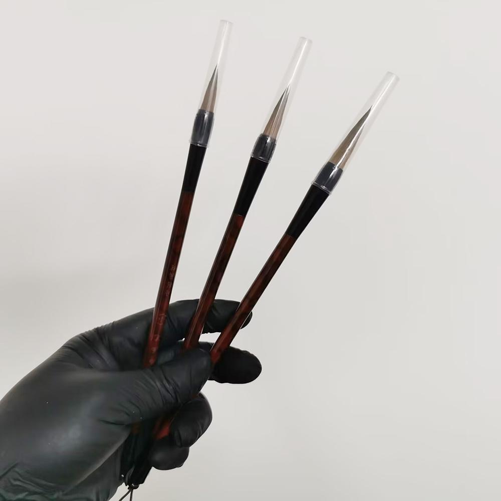3Pc Set Chinese Calligraphy Brush Writing Brush for Drawing Painting Brush Large, Medium, Small Size
