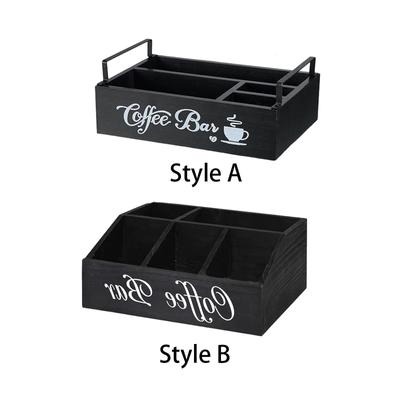 Organizator Stație Cafea Organizator Accesorii Cafea Fermă Depozitare Rustic