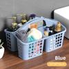 Plastic Portable Bath Basket Bathroom Storage Basket Compartment Toilet Sundries Storage Basket Basket Bath Basket Storage