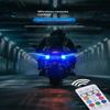 1Pcs Wireless Remote Led Strobe Decorative Light Rgb Colorful Vibration Sensing Warning Signal Light For Motorcycle Car