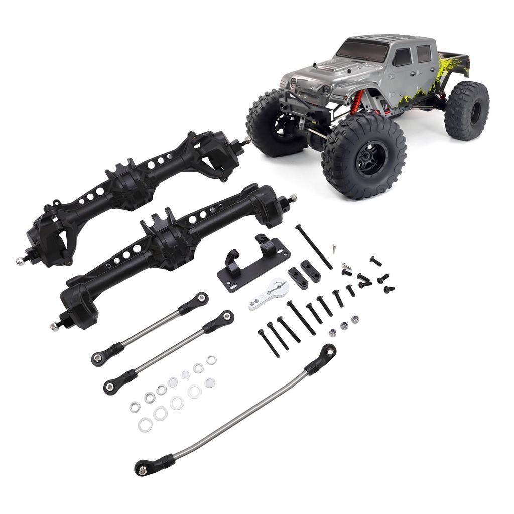 Front and Rear Axle Replacement for   SCX10 II 1Celsius10 Scale RC Crawler Upgraded Axle Set