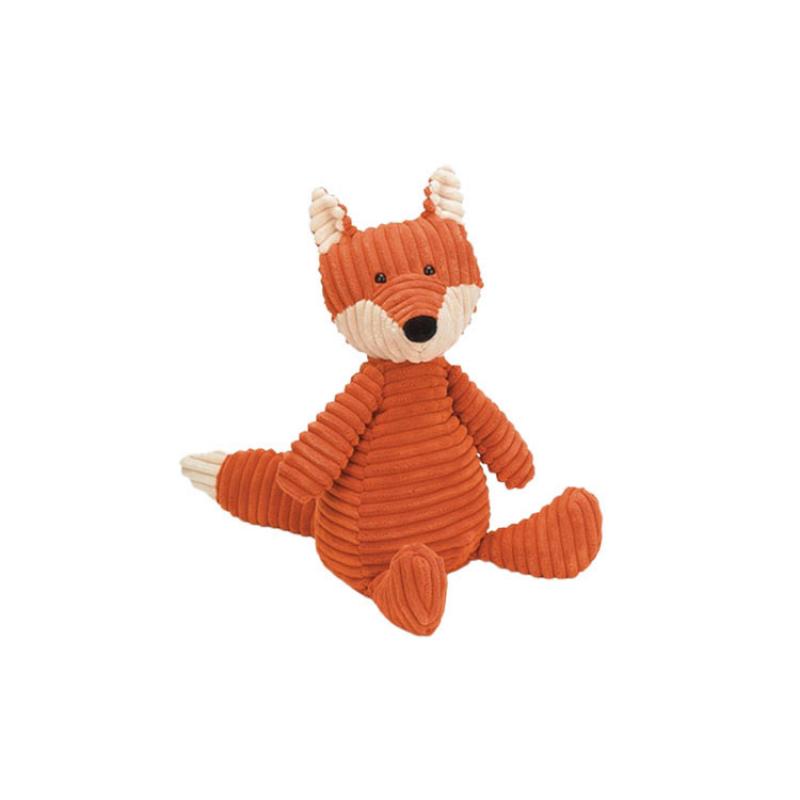 JELLYCAT Forest Animal Series Striped Fleece Fox Cute Orange Doll Plush Doll 33cm Height