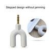 U3 Audio Converter Practical Fast Transmission Metal 1 Male to 2 Female 3.5mm Jack Splitter for Earphone