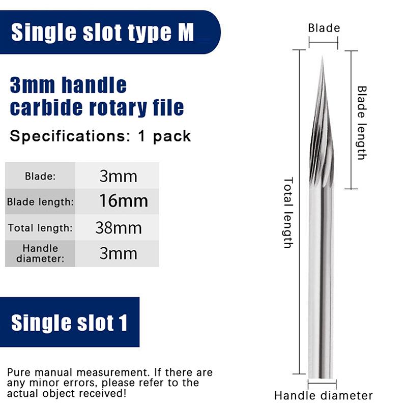 

Вращающийся напильник из карбида вольфрама, вращающаяся борфреза из твердого сплава, сверло с хвостовиком 3 мм, гравировальный резец, шлифовальная головка для металла и пластика A9