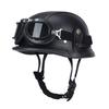 Pedal German Steel Helmet Cruise Retro Half Helmet Harley Men Motorcycle Helmet Motorcycle Scoop Helmet Soldier Steel Helmet Leather Helmet