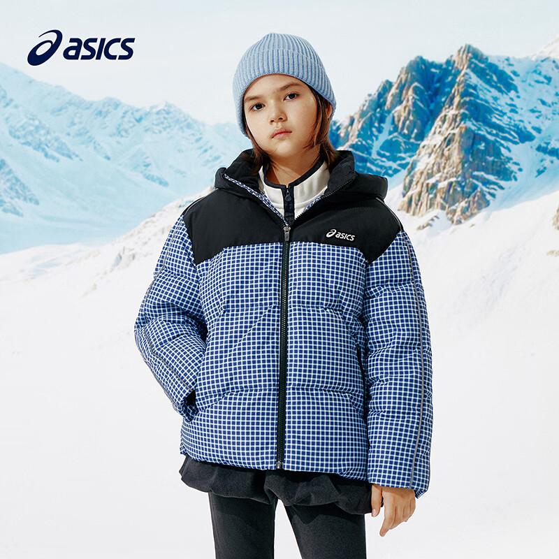 ASICS Kids' Winter Water-Resistant Padded Hooded Down Jacket