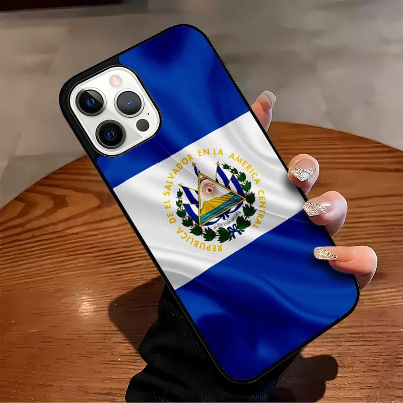 El Salvador Flag Phone Case For iPhone 17 Air 16 15 14 13 12 11 Pro Max Max Plus Bumper Case Cover