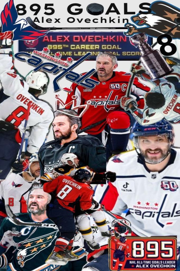Metal Wall Art Hockey Ovechkin Sports Decor Gym Man Cave Gift