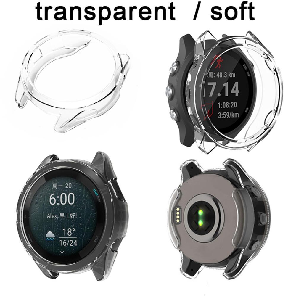 Nylon Strap + Case for Garmin Forerunner 165 265 265s 965 245 745 Ultra Light Fast Drying Watch Band Protector Case Soft Cover
