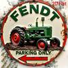 Fendt Traktor Metall Wandkunst Vintage Bauernhaus Dekor Robuster Aluminiumschild cm