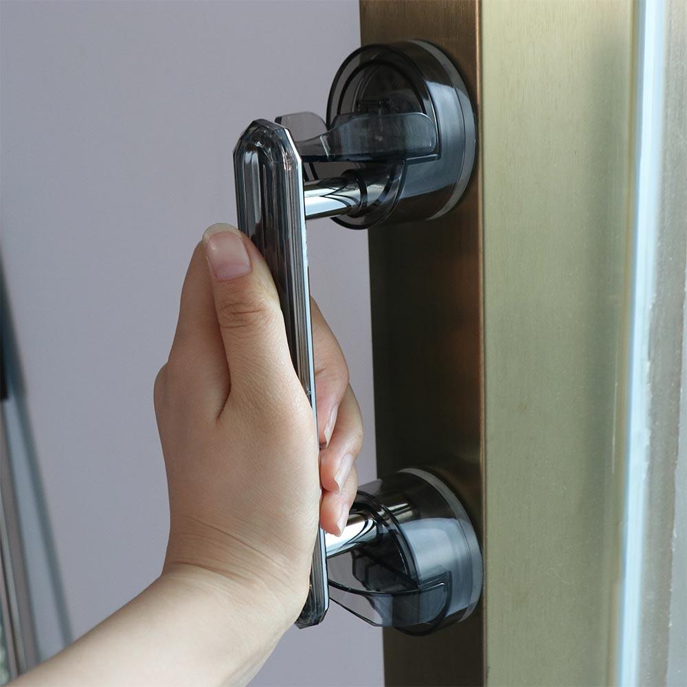 No Drilling Suction Cup Door Handle Anti-slip Glass Door Handrail Sliding Door Handle Window