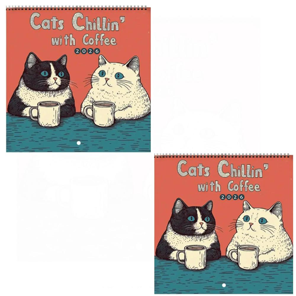 Wall Calendar 2026 Monthly Hangable Wall Calendar Cat Design Monthly 12 Month Family Planner Organizer Calendar for Bedroom