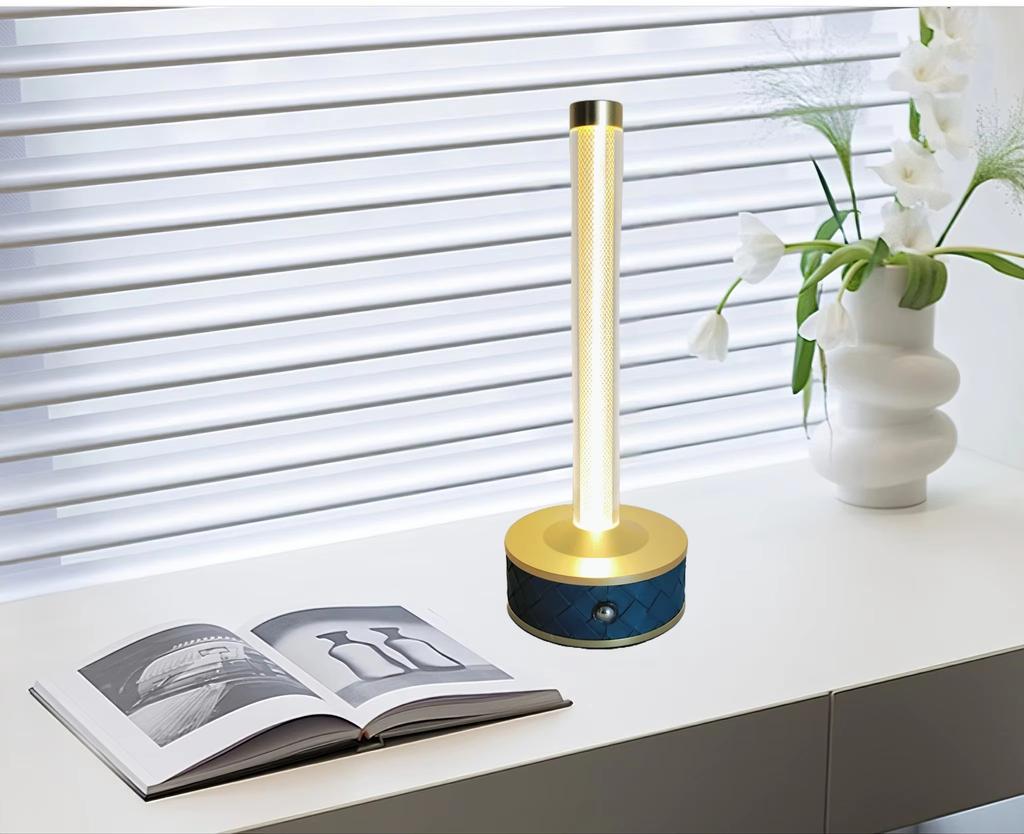 New Rechargeable Indoor Night Light Portable Camping Atmosphere Light Quantum Wire Desk Lamp Luxury Bar Restaurant Decorative