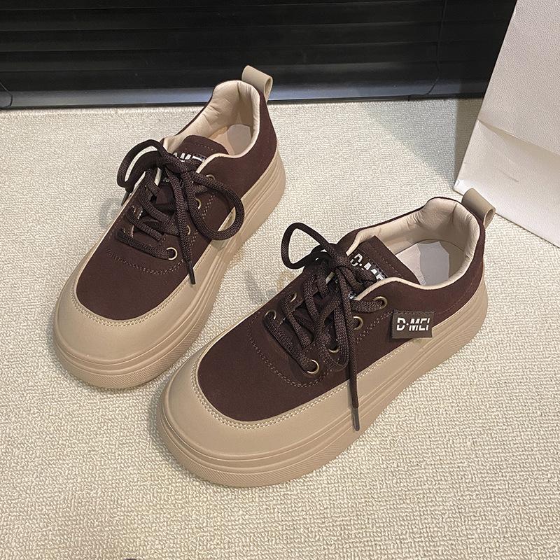 2025 Autumn New Versatile Fashion Casual Women's Shoes Retro Style Round Head Flat Bottom Comfortable and Lightweight Single Shoes